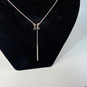 Sterling Silver Lariat Necklace with Zia
