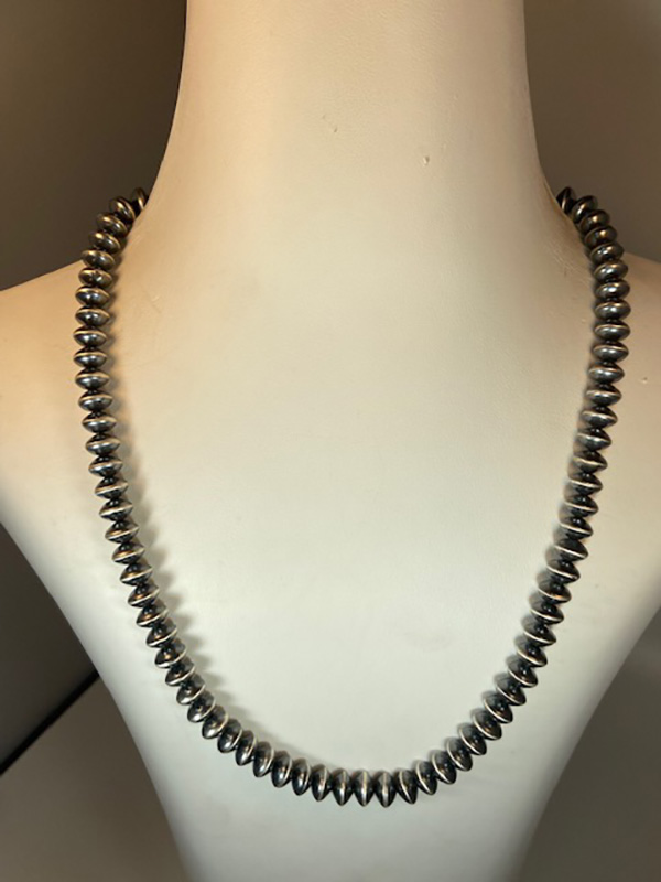 Sterling Silver Navajo Pearls 20.5”