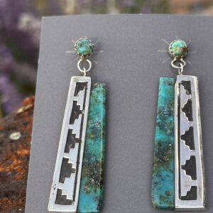 TURQUOISE POST EARRINGS