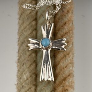 CAST TURQUOISE CROSS