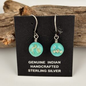 TURQUOISE BALL EARRINGS