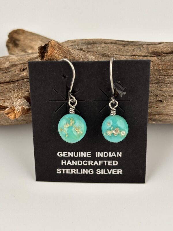 TURQUOISE BALL EARRINGS