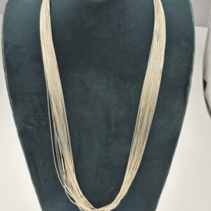 LIQUID SILVER 30 STRAND NECKLACE