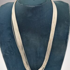 LIQUID SILVER NECKLACE 20 STRAND