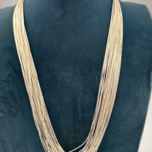 LIQUID SILVER NECKLACE 30 STRAND