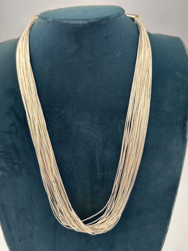 LIQUID SILVER NECKLACE 30 STRAND