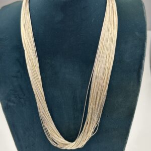 LIQUIS SILVER NECKLACE 50 STRAND