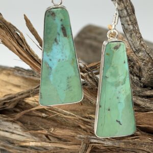 TURQUOISE SLAB EARRINGS