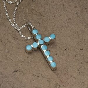 TURQUOISE CROSS NECKLACE