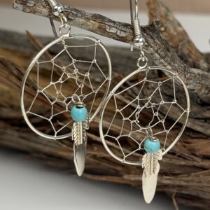 LARGE DREAM CATCHER EARRINGS