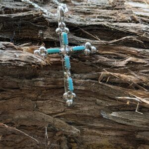 TURQUOISE CROSS NECKLACE